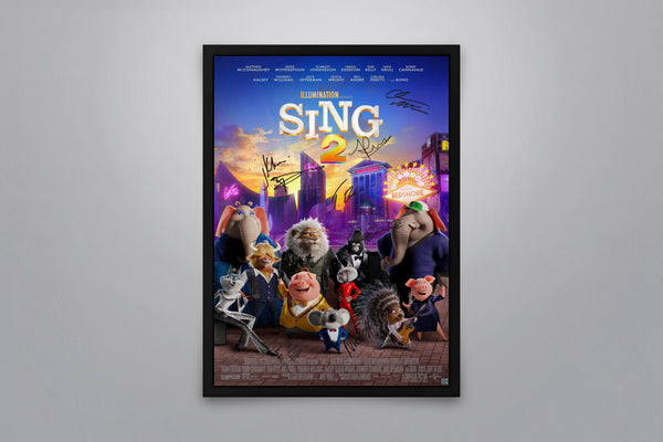 Sing 2 Signed Poster with COA