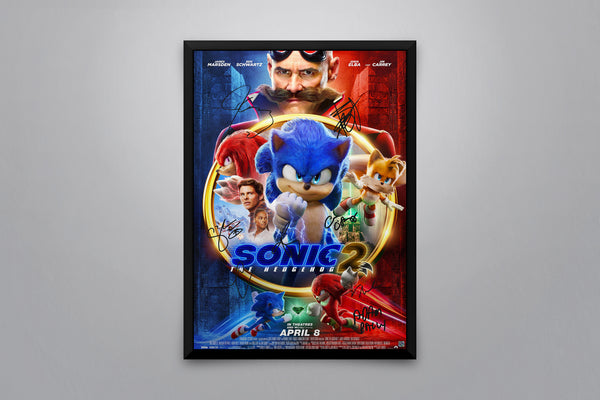 Sonic the Hedgehog 2 - Signed Poster + COA
