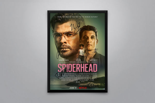 Spiderhead Signed Poster with COA