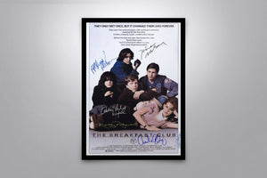 THE BREAKFAST CLUB - Signed Poster + COA