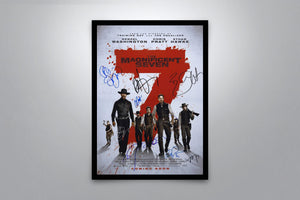 The Magnificent Seven - Signed Poster + COA