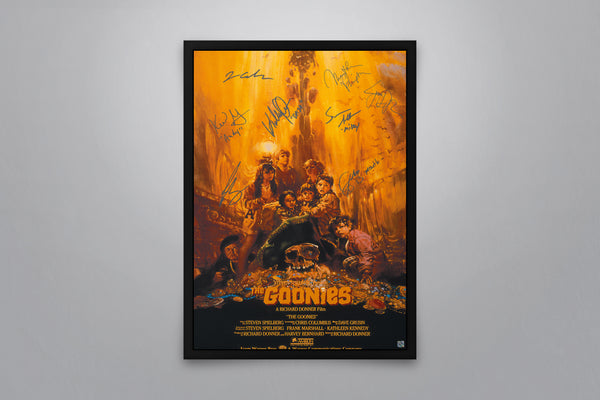 The Goonies (1985) - Signed Poster + COA
