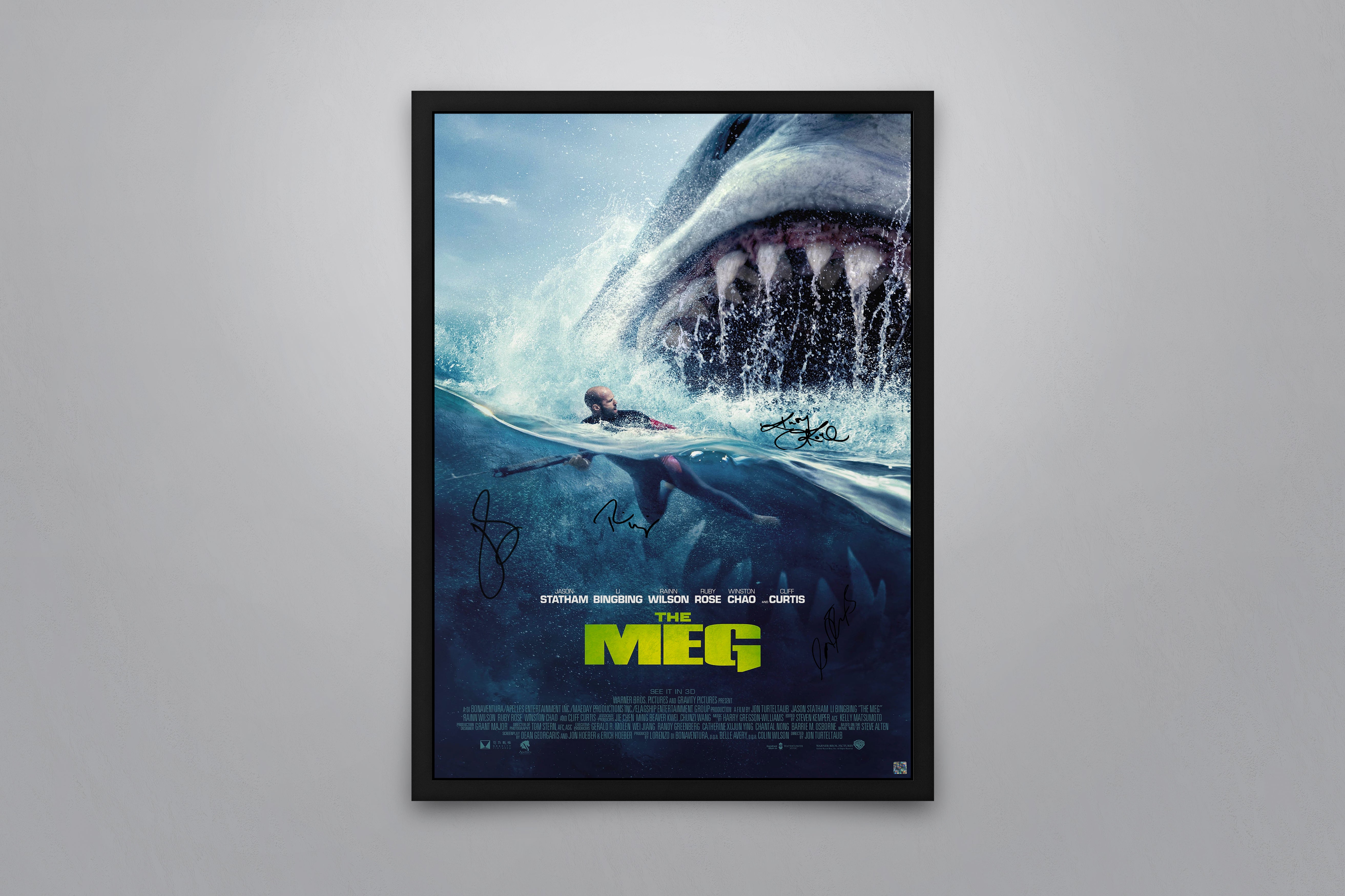 MEG ポスターセット The Meg Signed Poster with COA