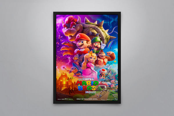 Charlie Day signed Luigi Super Mario Brothers Movie 5' figure poster photo
