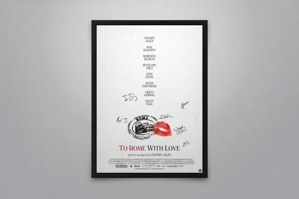 To Rome with Love - Signed Poster + COA