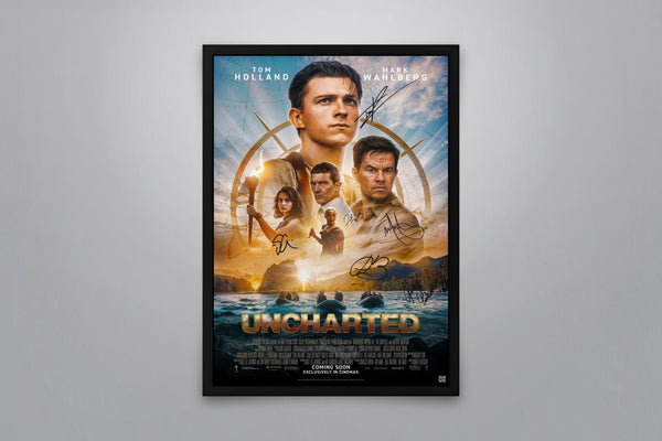 Uncharted Signed Poster with COA